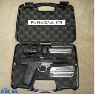 Plano Gun Hard Case Single Pistol Handgun Lock Storage Box Revolver Weapon Safe Carry