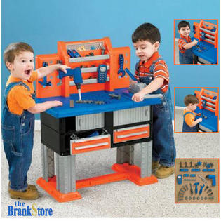 American Plastic Toys Toy Work Bench Kids Workbench Tool Set