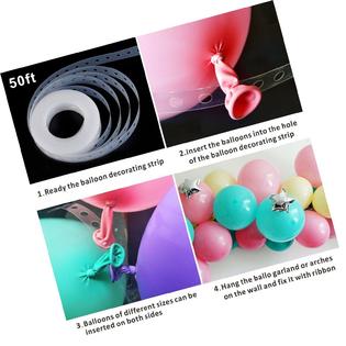 Hicet Balloon Decorating Strip Tape 50ft Long To Make Arch Garland