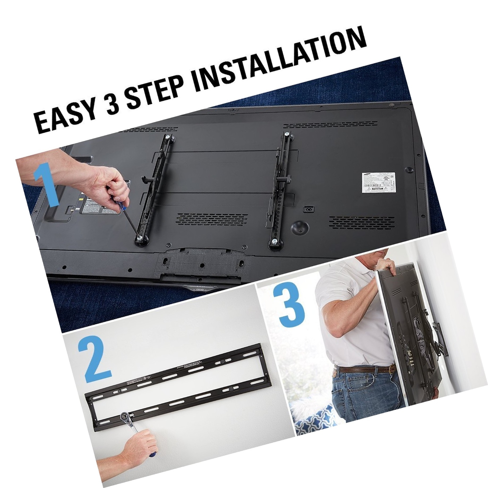 Olt15 B1 Sanus Low Profile Tilting Tv Wall Mount Bracket For 40 70 Tvs