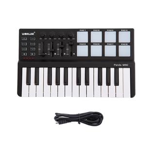 Ammoon Beat Music Maker Dj Piano Usb Midi Drum Pad Keyboard Controller 25 Key New