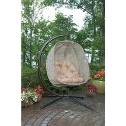 swinging egg outdoor wicker