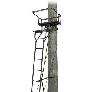 Ameristep 15 Two Man Ladder Stand Hunting Equipment Jaw System Padded Shooting Rail