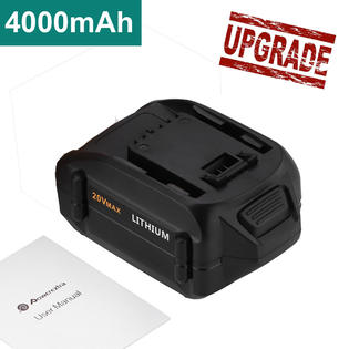 Powerextra 4 0ah Wa3525 20v Max Lithium Battery For Worx Wg151 Wg155 Wg163 Wg540 Wg890
