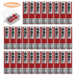 2000pcs Ebl 18650 Li Ion Rechargeable Batteries 3 7v 3000mah Flashlight Battery