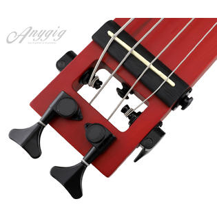 Www707137441422 Anygig Agb Full Length Right Hand 4 String Bass Portable Travel Guitar Cherry