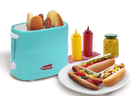 Electric Hot Dog Cooker Nostalgia Hot Dog Toaster Food Dinner Electrics Machine Cooker Pop Up Home Cooking Roller