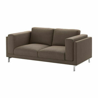 Ikea Ikea Nockeby Loveseat 2 Seat Slipcover Teno Brown Couch Cover