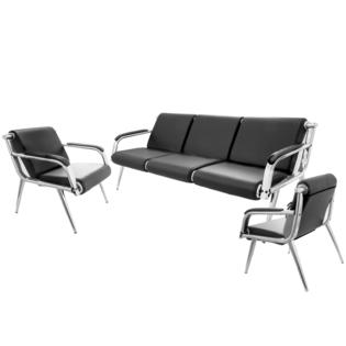 Vevor 3 Seat Waiting Room Chairs Set Bench Sofa Office Reception Chairs Novel Design