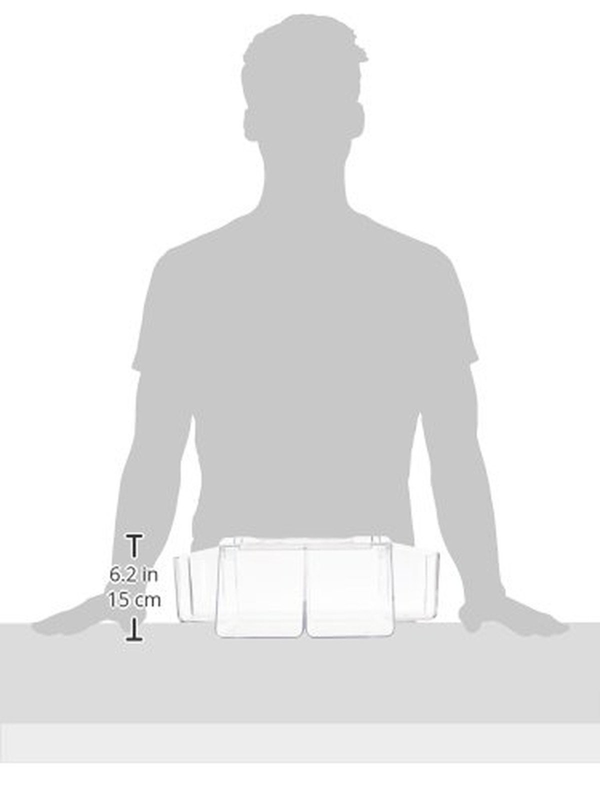 Prince Lionheart Dresser Top Diaper Wipes Organizer Storage Bins