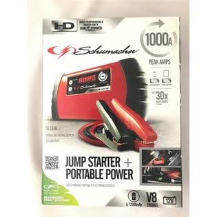 Schumacher Jump Starter Portable Power 1000a Peak V8 Hd Sl1316 2a Usb Port New