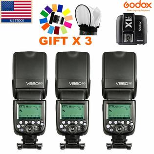 V860iic 3x Godox V860ii C 2 4g E Ttl Li On Battery Flash Speedlite Trigger F Canon Us