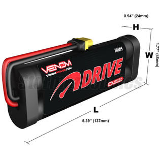 Venom 3000mah 7 2v 6 Cell Nimh Battery Pack With Universal Connector Ven1532