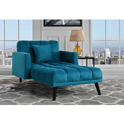 Sleeper Chair Dr Oversized Velvet Chaise Lounge Chair Sleeper Sofa Recliner Futon Flat