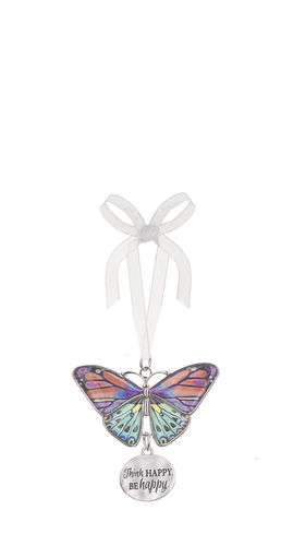 Ganz Butterfly Ornament Think Happy Be Happy Ea13547