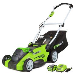 Greenworks 25322 40v G Max Lithium Ion 16 In 2 In 1 Lawn Mower