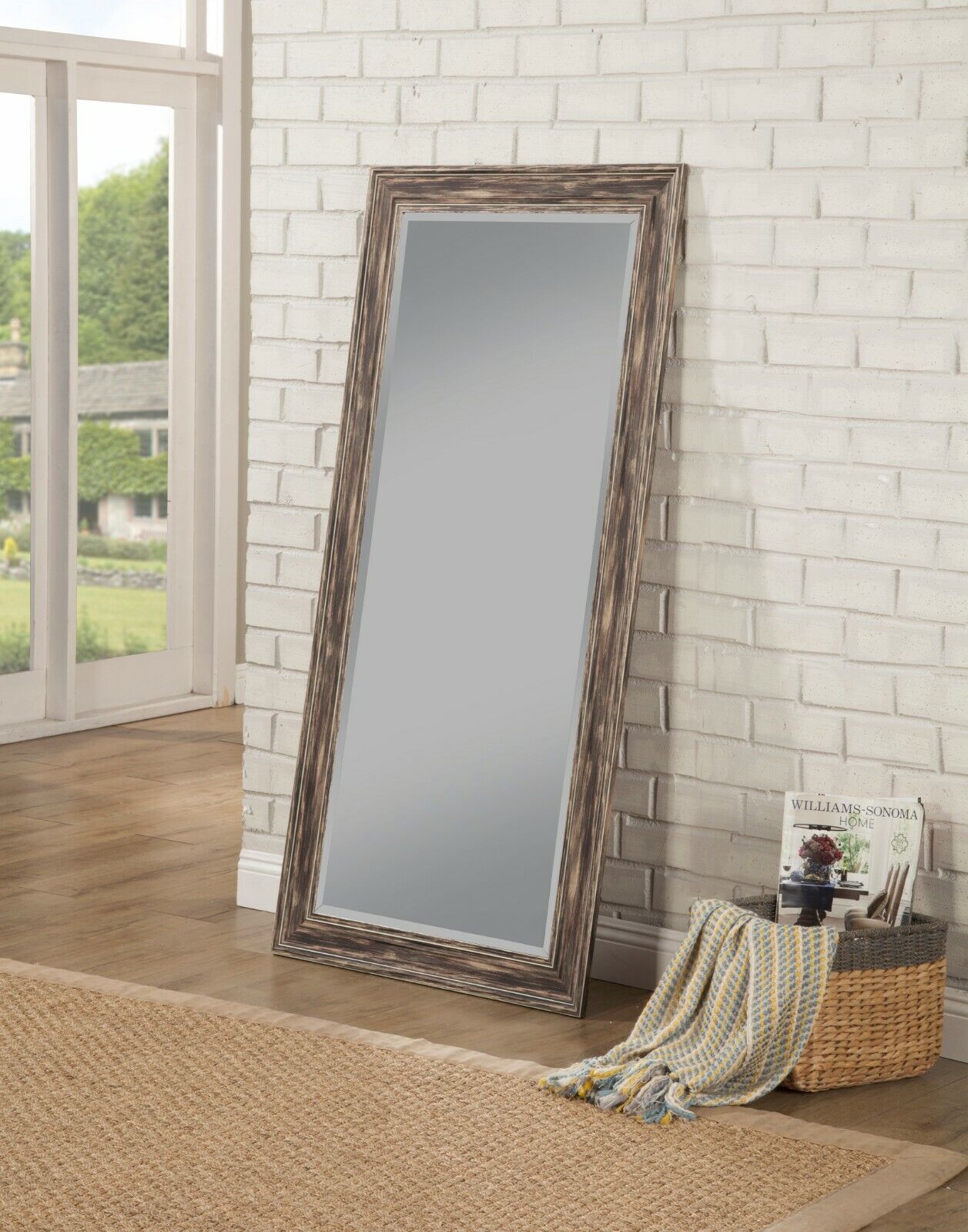 Sandberg Furniture Full Length Mirror Large Antique Wall Leaning Standing Floor Mirrors For Bedroom