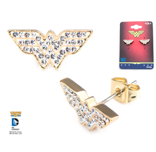 Body Vibe Inox Jewelry Wonder Woman Symbol Cz Ww Pierced Post Stud Body Vibe Inox Jewelry Wonder Woman