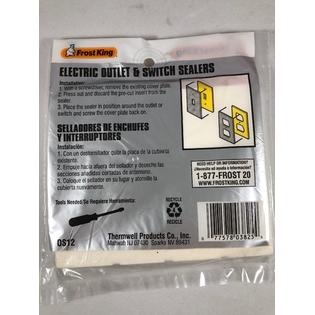 Frost King Electric Outlet Switch Sealers Os12 10 Sealers 2 1 2 X 4 New