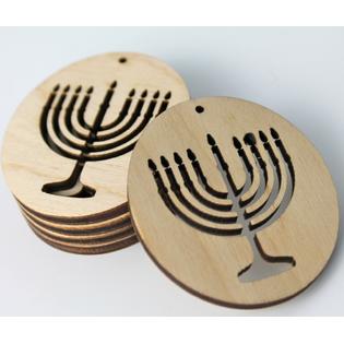 Texan Wood Crafts All Sizes 12pc 100pc Unfinished Wood Hanukkah Menorah Earrings Blanks