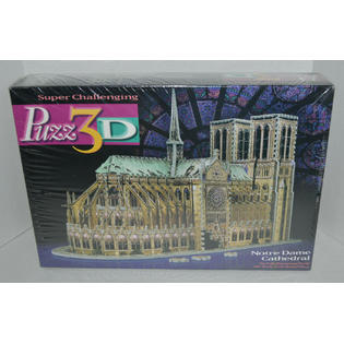 Milton Bradley New Puzz3d Puzz 3d Notre Dame Cathedral 3d Puzzle