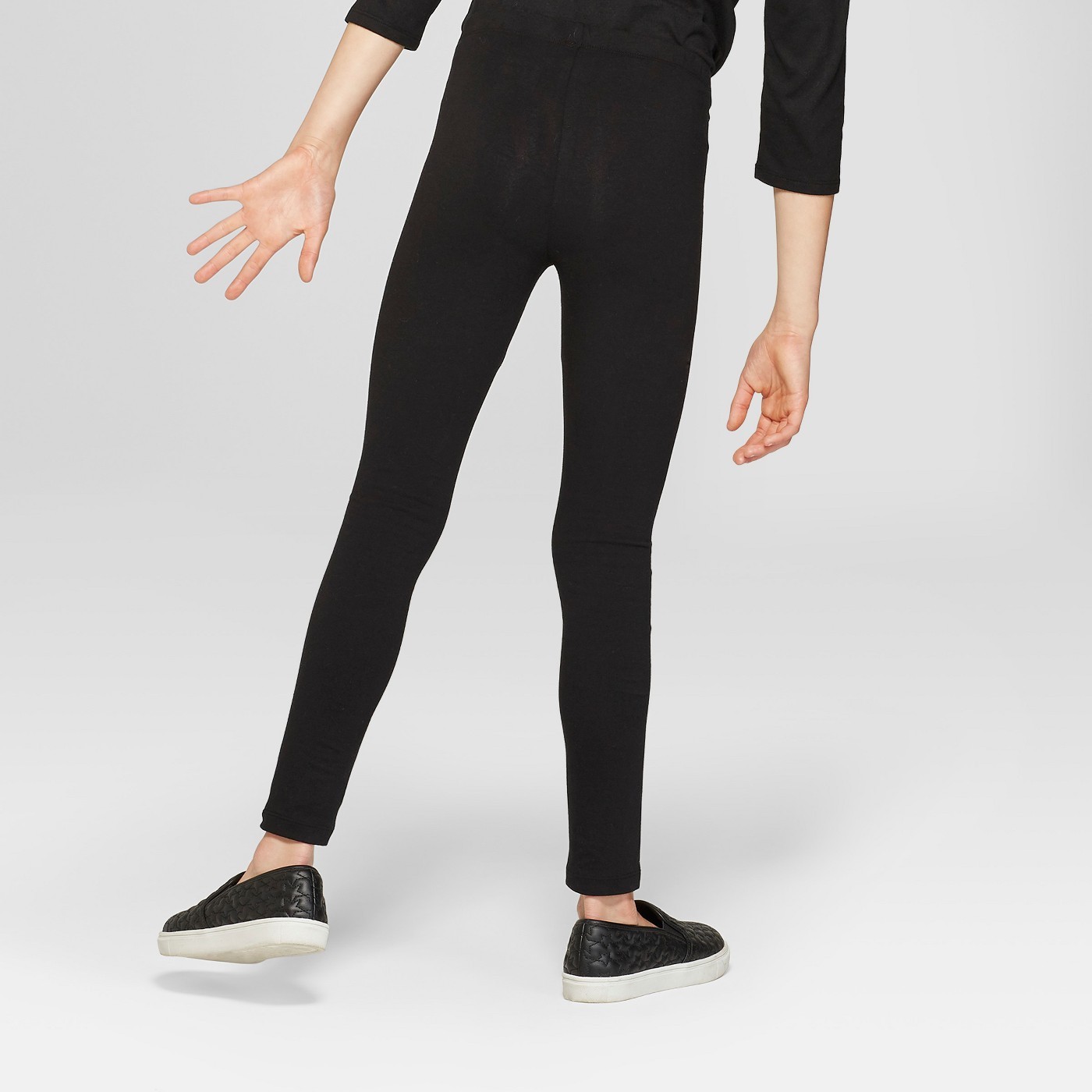 Cat Jack Target Girls Black Skeleton Bones Cat Jack Halloween Leggings Pants Orange Hearts