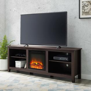 Walker Edison Electric Fireplace Tv Stand Wood Media Console
