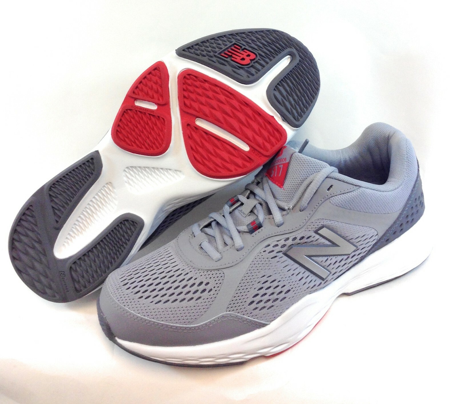 New Balance Mens New Balance 517 LS2 Silver White 4E Extra Wide Width Sneakers Shoes