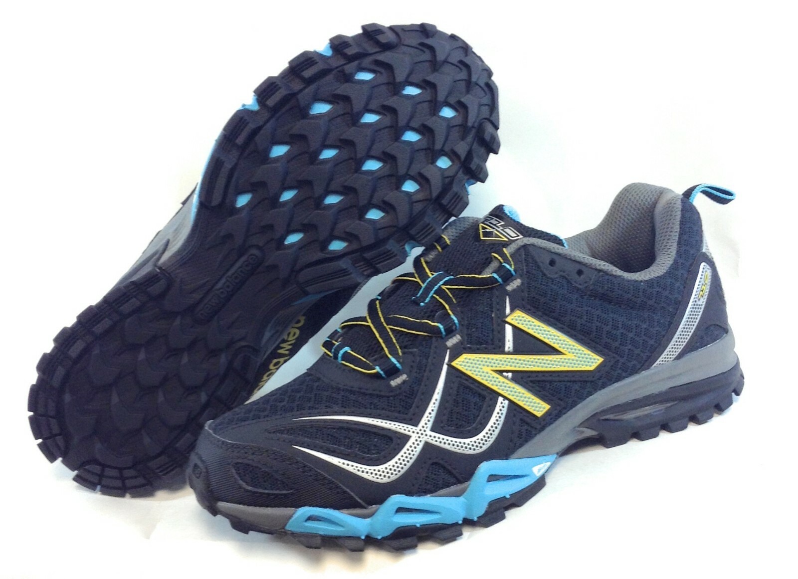 Womens New Balance 710 Black Blue Yellow Trail Running Sneakers Shoes Womens New Balance 710 Black Blue Yellow Trail Running Sneakers Shoes