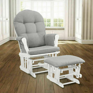 apelila 5pc glider rocking chair ottoman baby nursery