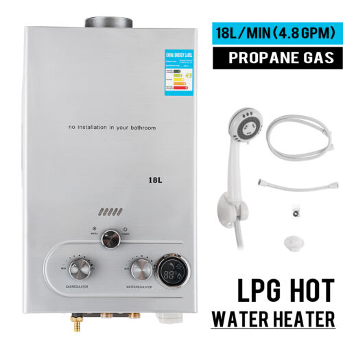 Fans Auto 18l 5gpm Lpg Gas Propane Tankless Water Heater Instant
