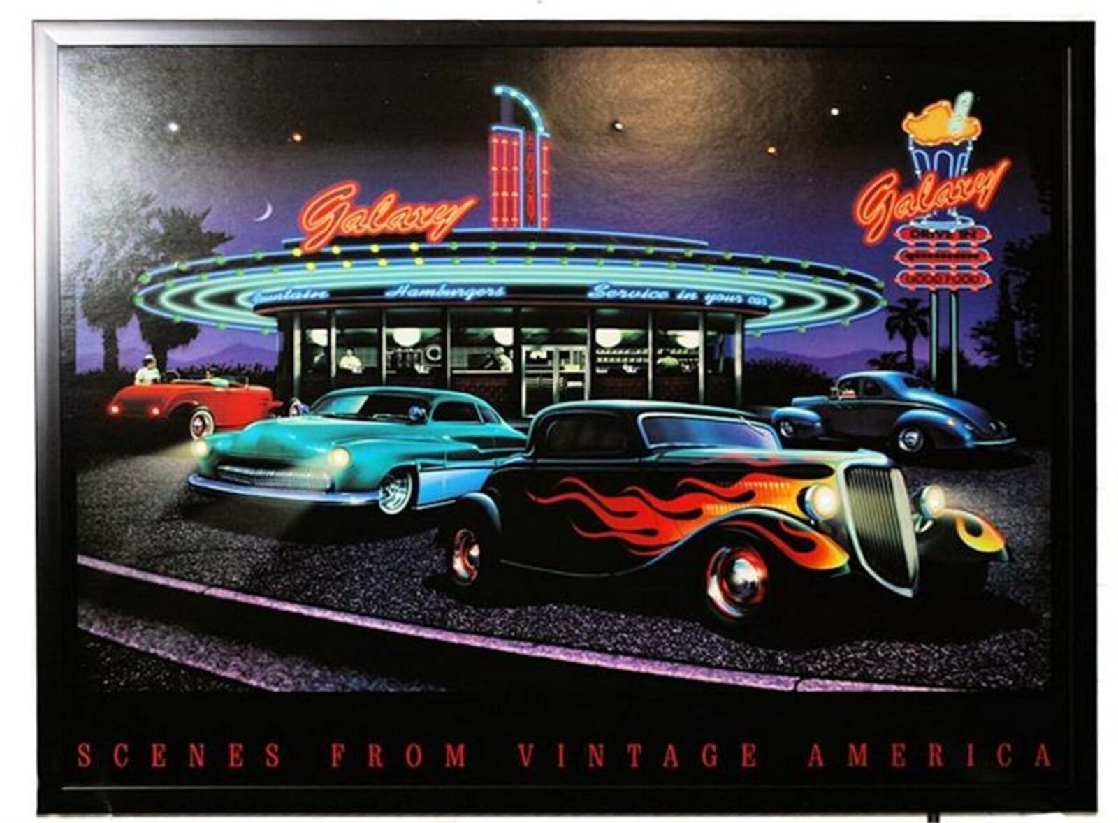 Lifestyle Lighting Vintage America Led Light Up Picture Wall Lifestyle Lighting Vintage America Led Light Up Picture Wall