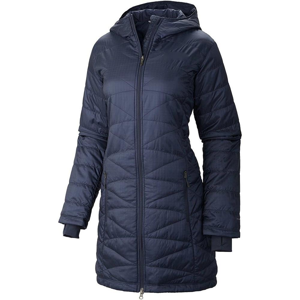 New Columbia Morning Light Omni Heat Hood Long Women S Jacket Navy Xs S M L Xl New Columbia Morning Light Omni Heat Hood Long Women S Jacket Navy Xs S M L Xl