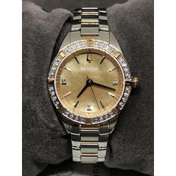 Bulova 98r264 Women S Sutton Diamond Watch Rose Gold Tone New 2020 C38