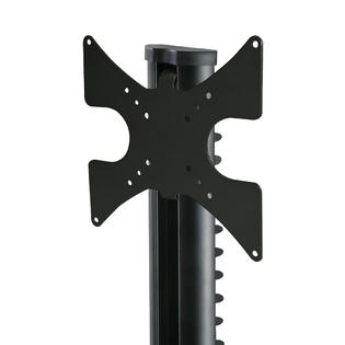Brateck 309450bk Tv Lcd Led Wall Mount Bracket With Under Dvd Component Glass Shelf Combo 23 42