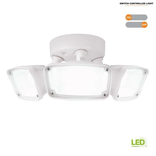 Halo Fhs303tw White Outdoor Integrated Triple Head Led Flood