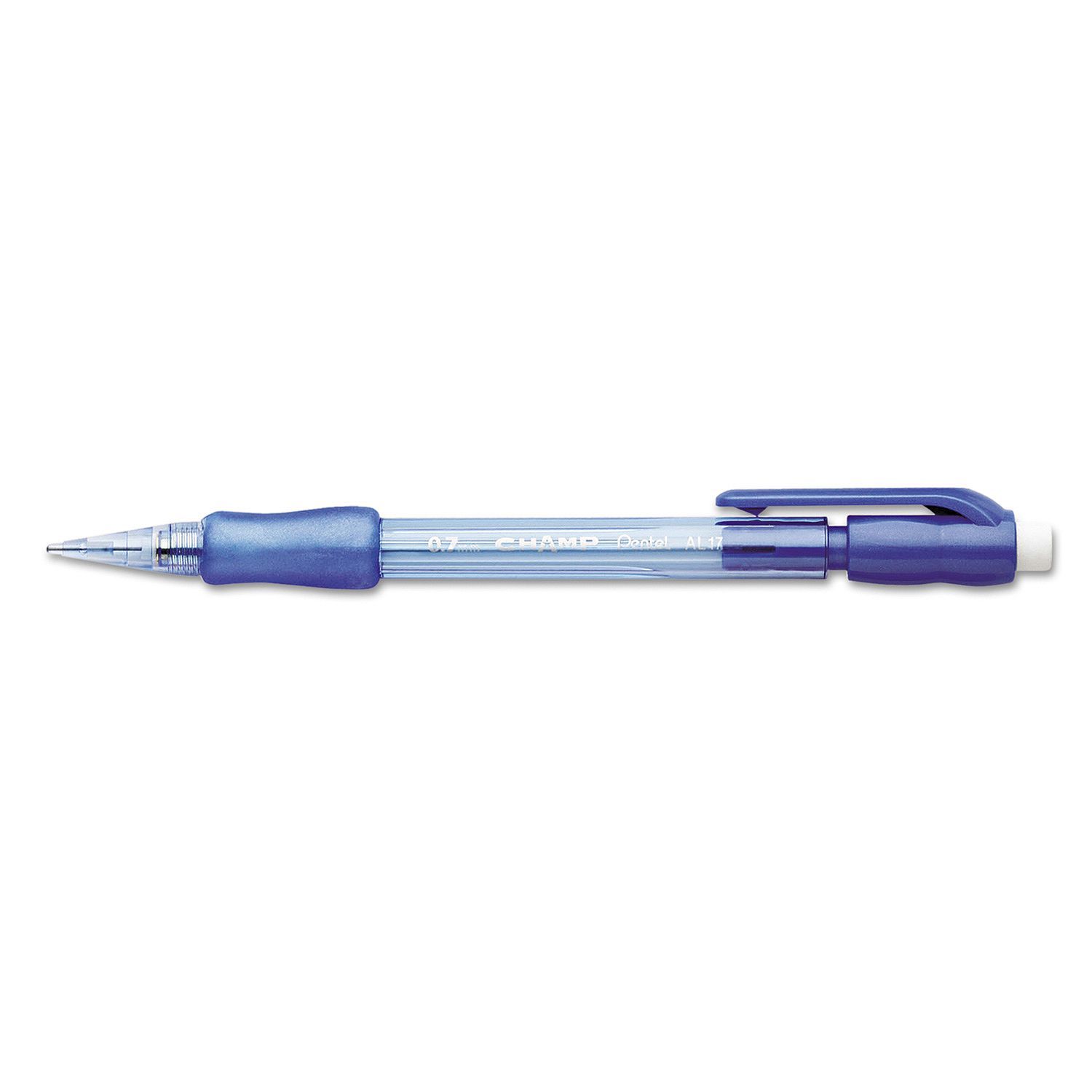 Pentel Champ 0 7 Mm Mechanical Pencil Blue Barrel 24 Ct