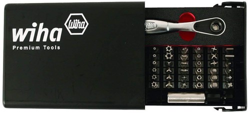 Best Rated Auto Mechanic Tools For At Sears Wiha 71988 Security Bit Set In Compact Storage Box 39 Piece