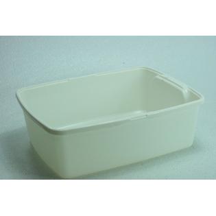 Iris Open Top Cat Litter Box Kit Removable Shield Scoop White Recessed Bottom