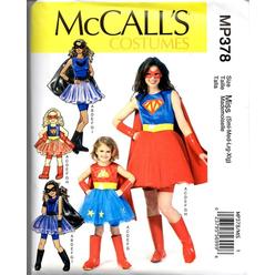 Mccalls Costume Pattern Miss Small Med Lg Xl Mp Super Heroes Bat Wonder New Mccalls Costume Pattern Miss Small Med Lg Xl Mp Super Heroes Bat Wonder New