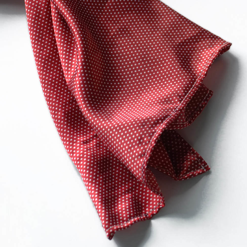 Blancho Brando Red Small Cute Dot Design Campus Style Silk Scarf/Wrap/Shawl(Large)