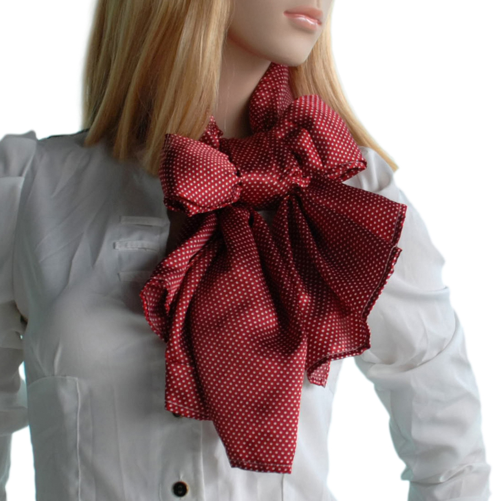 Blancho Brando Red Small Cute Dot Design Campus Style Silk Scarf/Wrap/Shawl(Large)