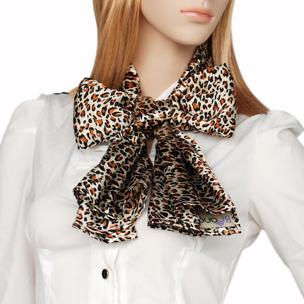 Blancho Brando Fashion Leopard Pattern Soft Natural Silky Scarf/Wrap/Shawl(Large)