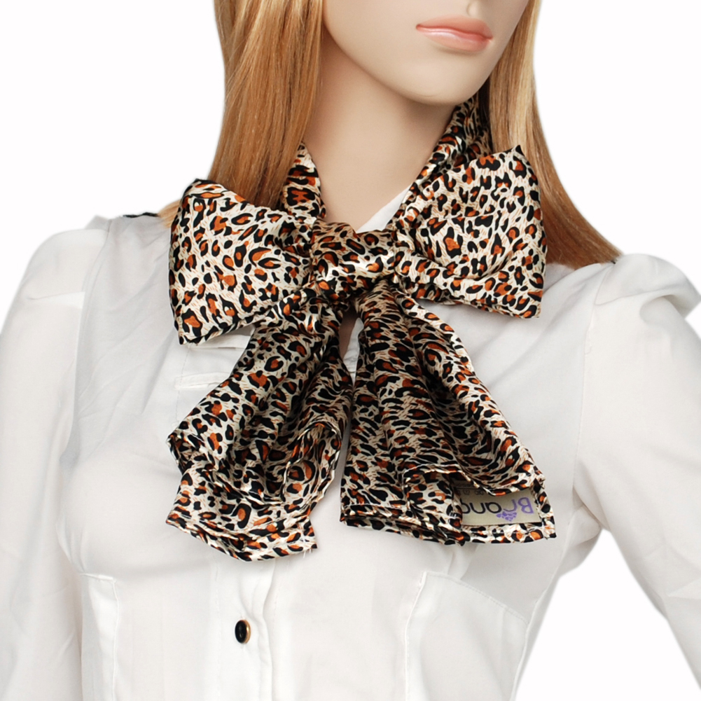 Blancho Brando Fashion Leopard Pattern Soft Natural Silky Scarf/Wrap/Shawl(Small)