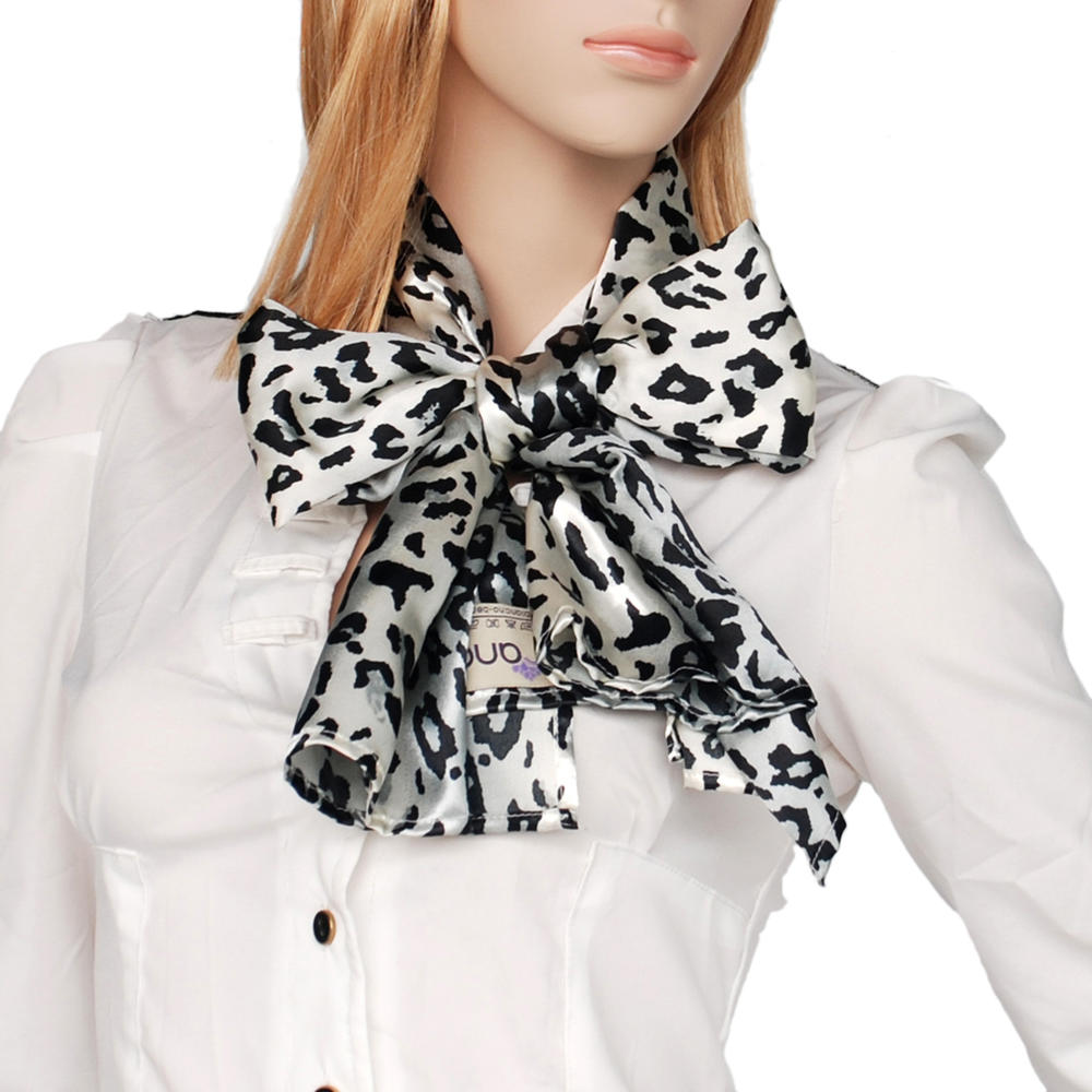 Blancho Brando Simple Leopard Print Stylish Completely Natural Silk Scarf/Wrap/Shawl(Large)