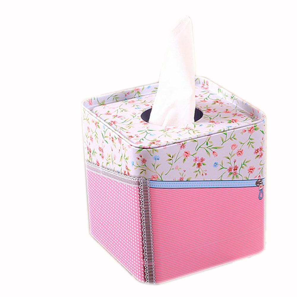 Panda Superstore [Lovely Zipper] Iron Box Roll Paper Tin Box Toilet and Tissue Paper Holder(45)
