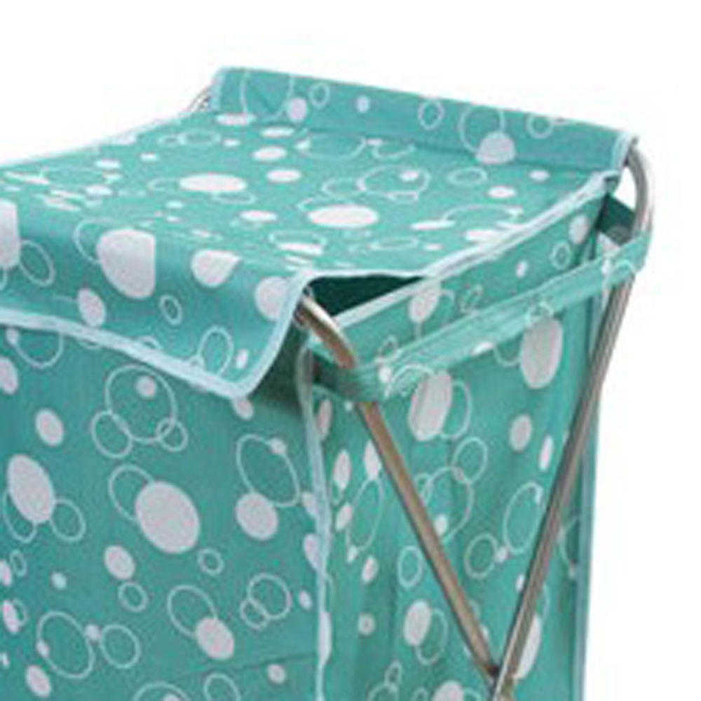 Panda Superstore Household Essentials Foldable Laundry Basket With A Cover(66*40*35cm) BLUE