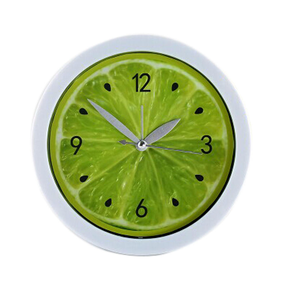 Panda Superstore Creative Plastic Lemon-Shaped Alarm Clock With Night-Light Green