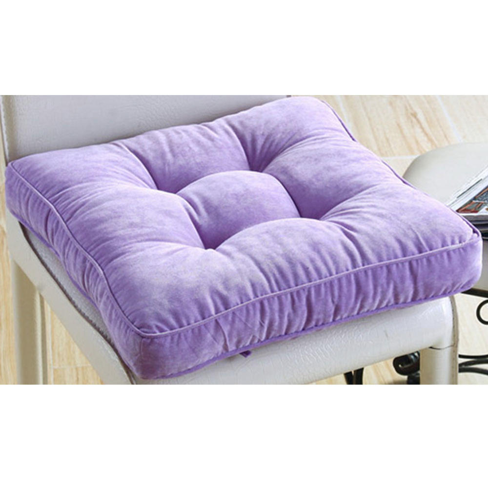 Panda Superstore Pure Color Office Chair Cushion Stool Chair Seat Cushion（Purple）