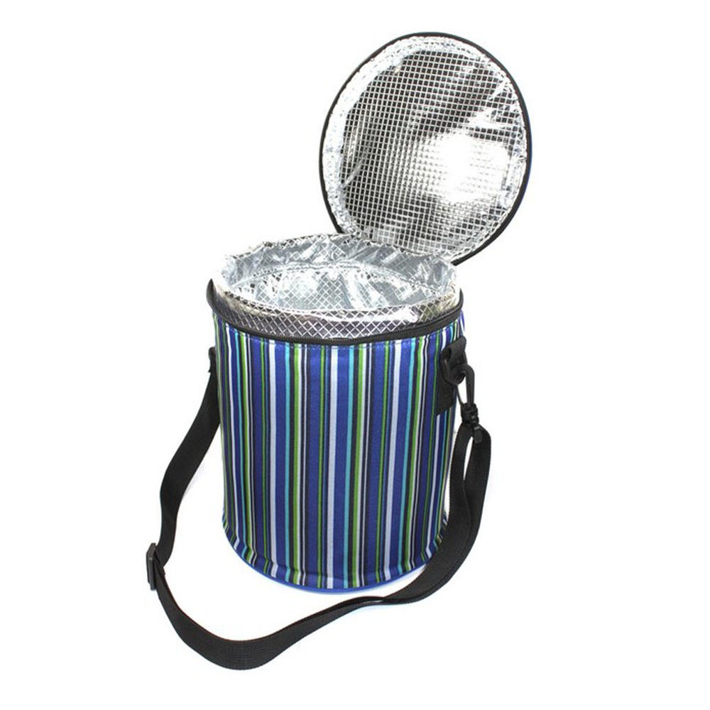 Panda Superstore Stripe Insulated Cooler Bag Mobile Cooler/Lunch Tote, 7L, (20D*23HCM)